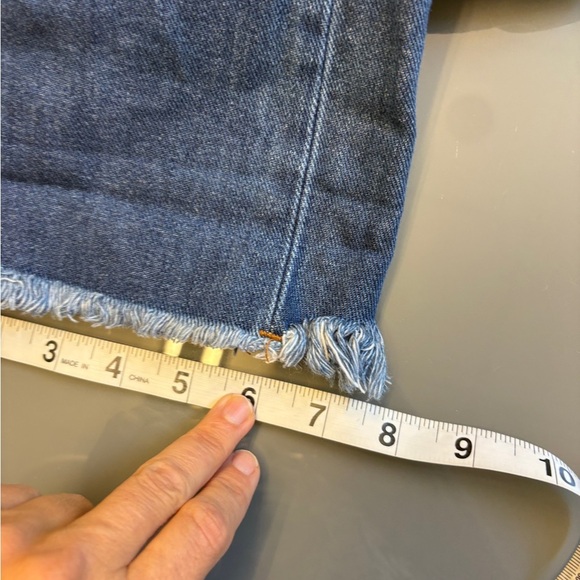 One Teaspoon Classic Blue fringed hem relaxed fit 100% Cotton denim jean size 24 - Picture 11 of 11